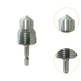 Maxbell Water Pipe Repair Reamer Drill Quick Change Accessory Replace Expansion Tool 6 Points 25 Tubes Silvery