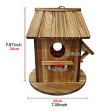 Maxbell Wood Bird House Decorative for Bird Viewing for Backyard Garden Parrots