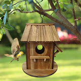 Maxbell Wood Bird House Decorative for Bird Viewing for Backyard Garden Parrots