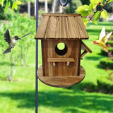 Maxbell Wood Bird House Decorative for Bird Viewing for Backyard Garden Parrots