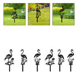 Maxbell Silhouette Yard Gift Landscape Animal Black Flamingo Decorative Garden Stake Left