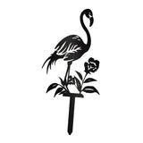 Maxbell Silhouette Yard Gift Landscape Animal Black Flamingo Decorative Garden Stake Left
