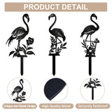 Maxbell Silhouette Yard Gift Landscape Animal Black Flamingo Decorative Garden Stake Middle