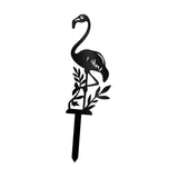 Maxbell Silhouette Yard Gift Landscape Animal Black Flamingo Decorative Garden Stake Middle