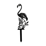 Maxbell Silhouette Yard Gift Landscape Animal Black Flamingo Decorative Garden Stake Middle