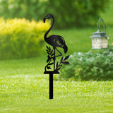Maxbell Silhouette Yard Gift Landscape Animal Black Flamingo Decorative Garden Stake Middle