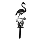 Maxbell Silhouette Yard Gift Landscape Animal Black Flamingo Decorative Garden Stake Right