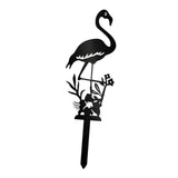 Maxbell Silhouette Yard Gift Landscape Animal Black Flamingo Decorative Garden Stake Right