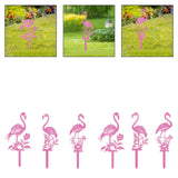 Maxbell Flamingo Pink Decor Garden Stake Outdoor Animal Decor Spring Silhouette Yard Left