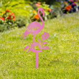 Maxbell Flamingo Pink Decor Garden Stake Outdoor Animal Decor Spring Silhouette Yard Left