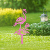 Maxbell Flamingo Pink Decor Garden Stake Outdoor Animal Decor Spring Silhouette Yard Left
