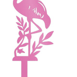 Maxbell Flamingo Pink Decor Garden Stake Outdoor Animal Decor Spring Silhouette Yard Middle