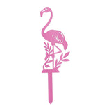 Maxbell Flamingo Pink Decor Garden Stake Outdoor Animal Decor Spring Silhouette Yard Middle
