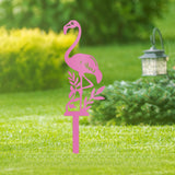 Maxbell Flamingo Pink Decor Garden Stake Outdoor Animal Decor Spring Silhouette Yard Middle