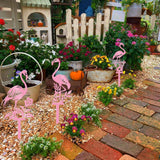 Maxbell Flamingo Pink Decor Garden Stake Outdoor Animal Decor Spring Silhouette Yard Middle