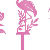 Maxbell Flamingo Pink Decor Garden Stake Outdoor Animal Decor Spring Silhouette Yard Left Middle Right