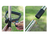 Maxbell Garden Leaves Rake Lightweight Portable Good Helper Sturdy Adjustable Handle