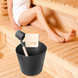 Maxbell Sauna Bucket with Ladle Practical Wooden Handle for Household Bathroom Hotel