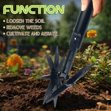 Maxbell Rotary Cultivator Tool Manual Soil Loosening for Soil Mixing Reseeding Grass