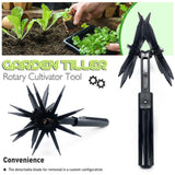 Maxbell Rotary Cultivator Tool Manual Soil Loosening for Soil Mixing Reseeding Grass
