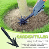 Maxbell Rotary Cultivator Tool Manual Soil Loosening for Soil Mixing Reseeding Grass