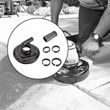 Maxbell Grinding Dust Shroud Handheld Dust Shroud for Concrete Angle Grinder Granite 22cm