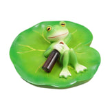 Maxbell Frog Statue Decorative Gift Resin Figurine for Outdoor Courtyard Balcony