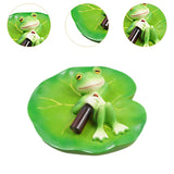 Maxbell Frog Statue Decorative Gift Resin Figurine for Outdoor Courtyard Balcony