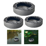 Maxbell Floating Pond Planter Versatile Stylish Garden Water Features and Decoration Inner Diameter 23cm