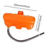 Maxbell Fuel Tank Assembly Supply Fuel Container for Craftsman Yard Man Brush Cutter with Oil Pipe Orange