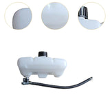 Maxbell Fuel Tank Assembly Supply Fuel Container for Craftsman Yard Man Brush Cutter with Pipe and Switch White