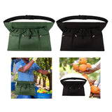 Maxbell Garden Apron Lightweight Adjustable Convenient Utility Harvest Picking Apron Green