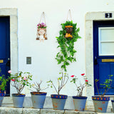 Maxbell Swing Rope Planter Bonsai Pot Lightweight Resin Planter Pot for Garden Patio