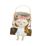 Maxbell Swing Rope Planter Bonsai Pot Lightweight Resin Planter Pot for Garden Patio