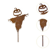Maxbell Pumpkin Ghost Stake Spooky Halloween Outdoor Decoration for Home Patio Porch