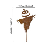 Maxbell Pumpkin Ghost Stake Spooky Halloween Outdoor Decoration for Home Patio Porch