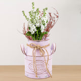 Maxbell Farmhouse Flower Planter Sturdy Bucket Container for Patios Balconies Party Pink