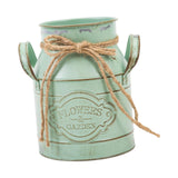 Maxbell Farmhouse Flower Planter Sturdy Bucket Container for Patios Balconies Party Green