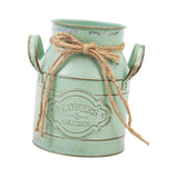 Maxbell Farmhouse Flower Planter Sturdy Bucket Container for Patios Balconies Party Green