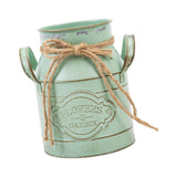 Maxbell Farmhouse Flower Planter Sturdy Bucket Container for Patios Balconies Party Green