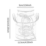Maxbell Farmhouse Flower Planter Sturdy Bucket Container for Patios Balconies Party Green