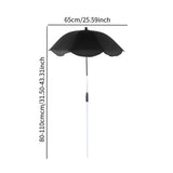 Maxbell Outdoor Plant Umbrella Canopy Telescopic for Garden Beds Lawn Flowers Potted