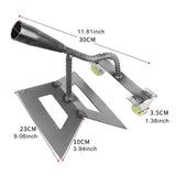Maxbell Hollow Hoe Heavy Duty Hand Tool Agriculture Hoe for Plowing Lawn Flower Beds