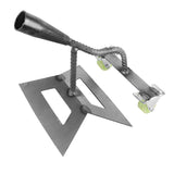 Maxbell Hollow Hoe Heavy Duty Hand Tool Agriculture Hoe for Plowing Lawn Flower Beds