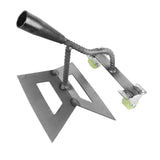 Maxbell Hollow Hoe Heavy Duty Hand Tool Agriculture Hoe for Plowing Lawn Flower Beds