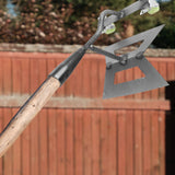Maxbell Hollow Hoe Heavy Duty Hand Tool Agriculture Hoe for Plowing Lawn Flower Beds