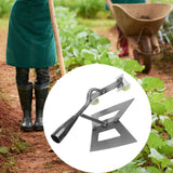 Maxbell Hollow Hoe Heavy Duty Hand Tool Agriculture Hoe for Plowing Lawn Flower Beds