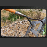 Maxbell Hollow Hoe Heavy Duty Hand Tool Agriculture Hoe for Plowing Lawn Flower Beds
