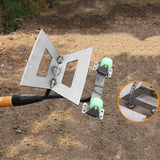 Maxbell Hollow Hoe Heavy Duty Hand Tool Agriculture Hoe for Plowing Lawn Flower Beds