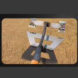 Maxbell Hollow Hoe Heavy Duty Hand Tool Agriculture Hoe for Plowing Lawn Flower Beds